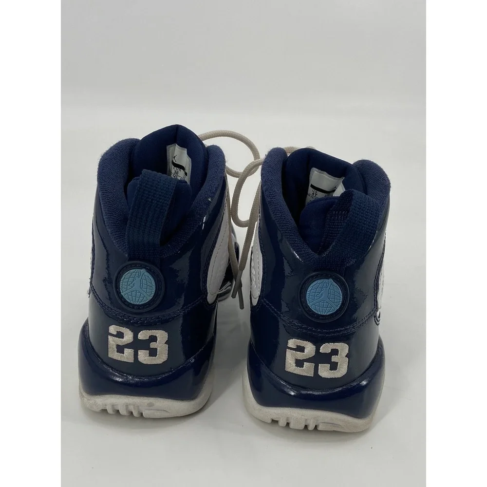 Air Jordan 9 Retro GS‎ White/Blue Size 4Y 302359-145